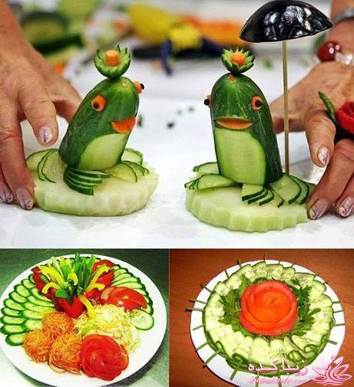 خلاقیت در تزیین غذا